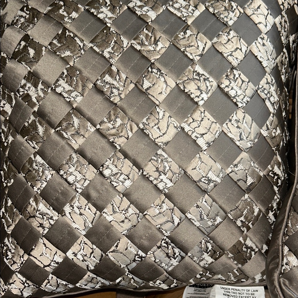 Luxurious 18” x 18” Taupe Set of 2 Satin Accent Pillow